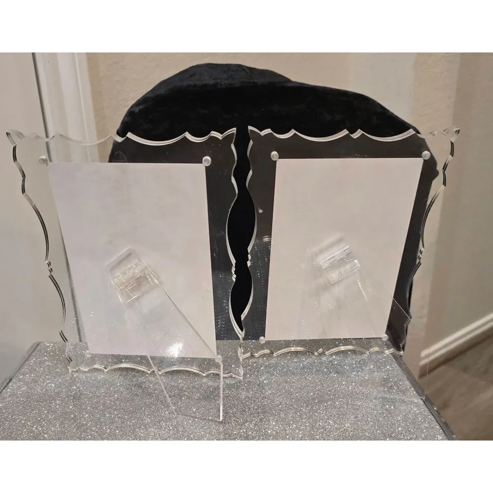 Isaac Jacobs Magnetic Vintage Inspired Cut-Out Border Magnetic Acrylic Frames-2‎